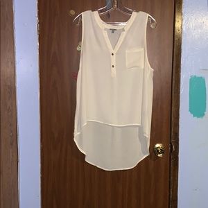 cream dressy charlotte russe top